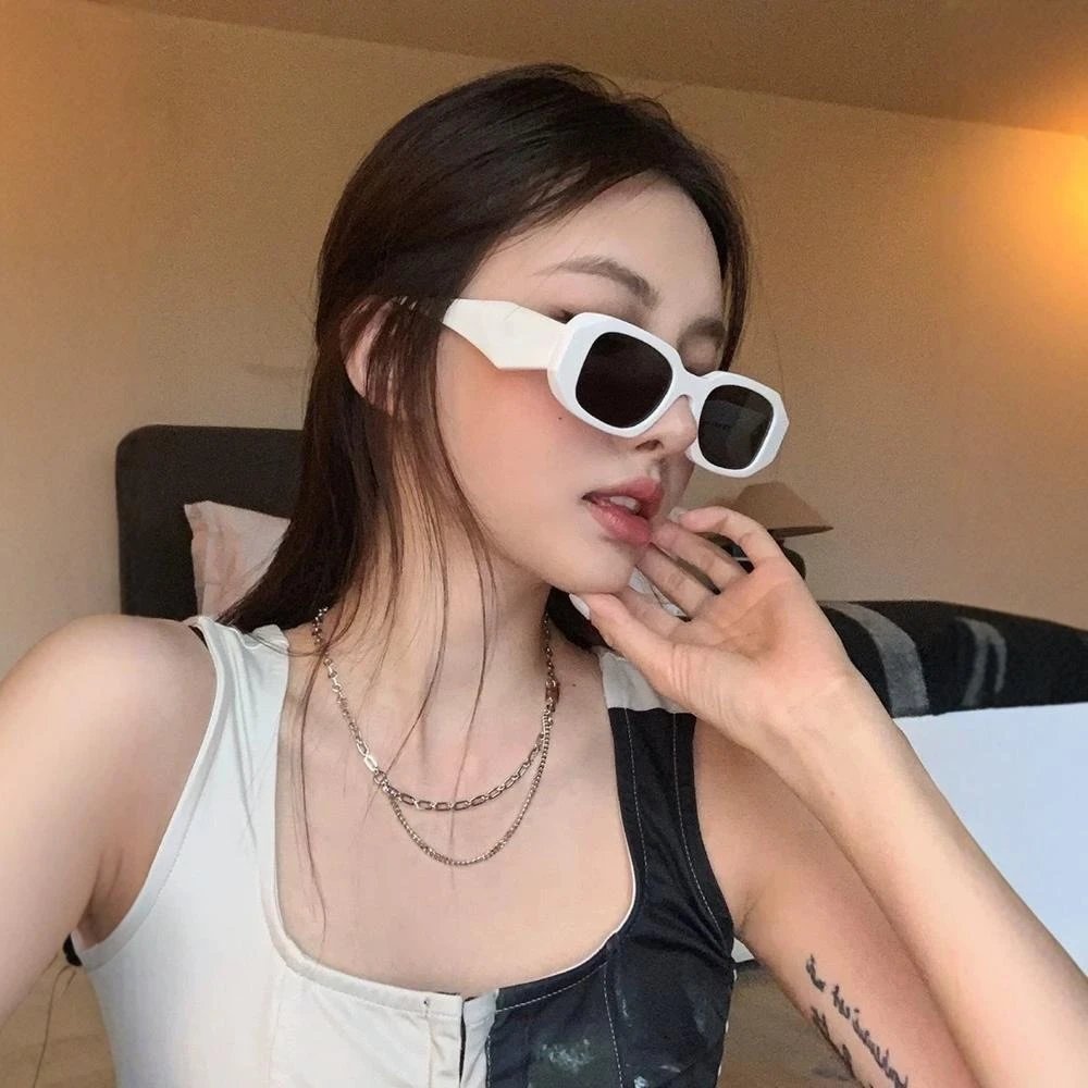 Angular Faceted Sunglasses