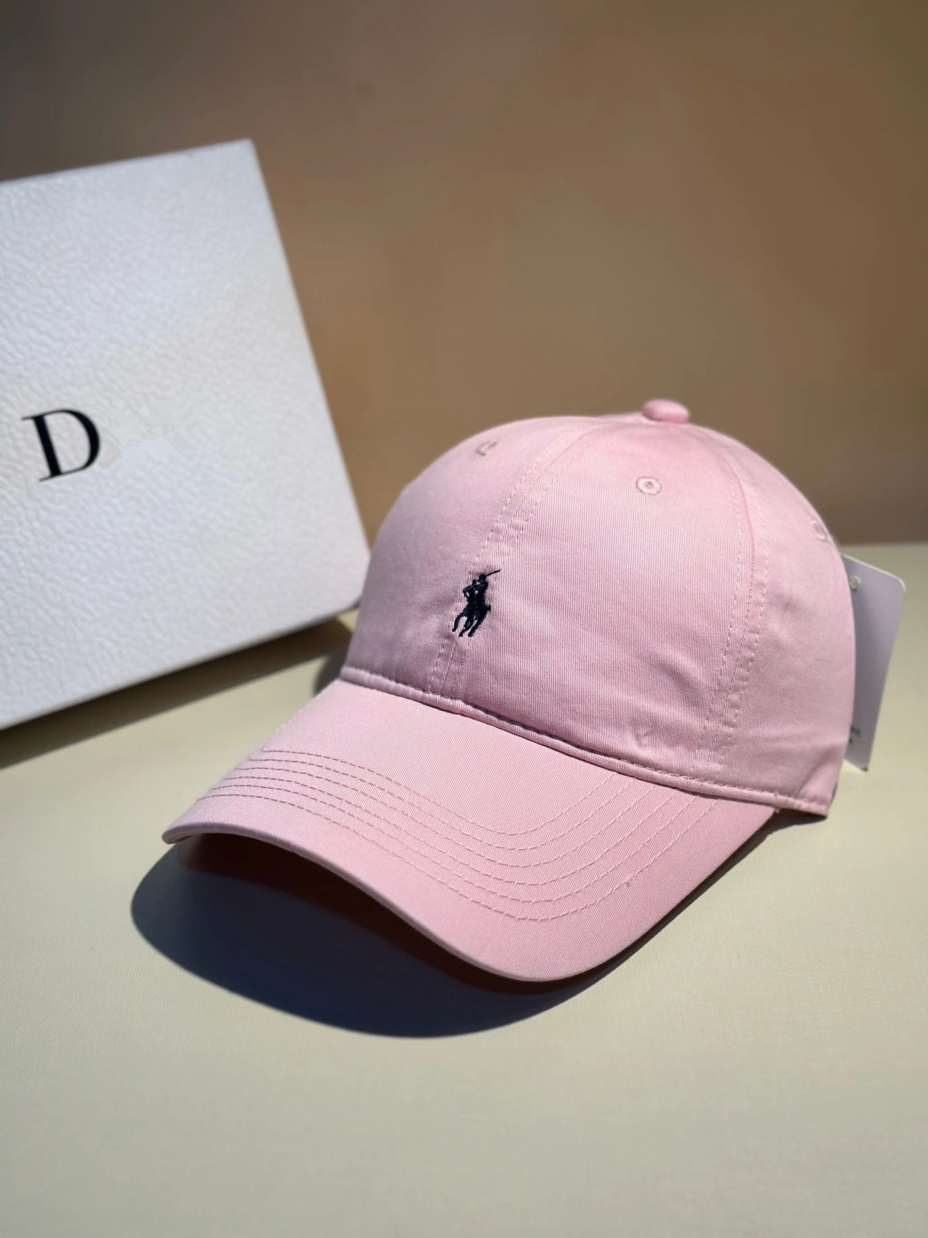 Polo Ralph Lauren Classic Navy Pink Embroidered Pony Baseball Cap