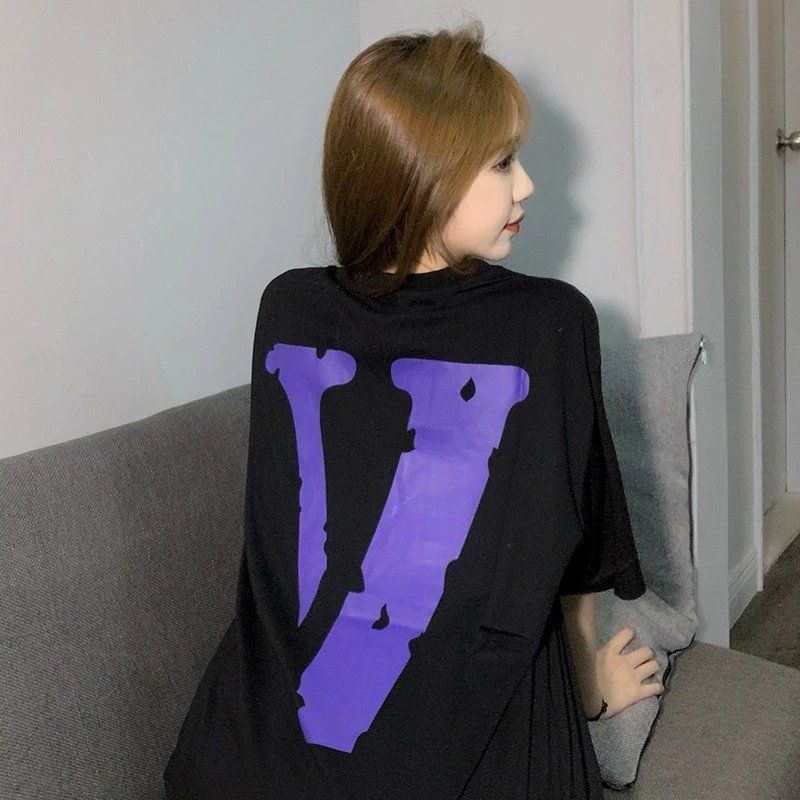 Vlone Logo Black Graphic Tee