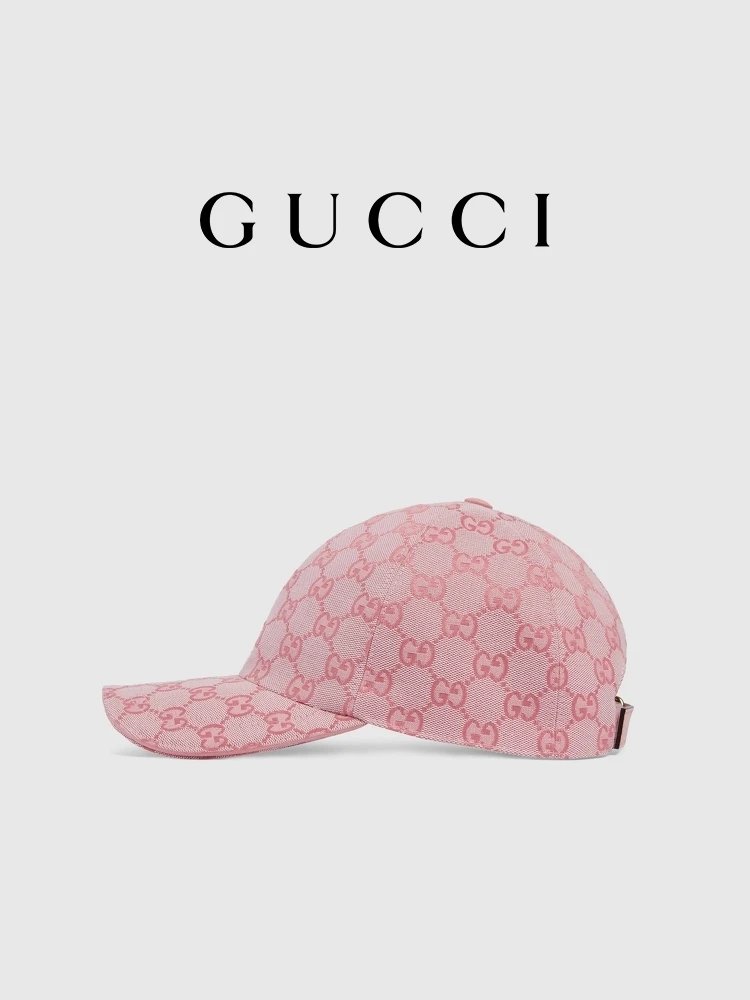Gucci GG Canvas Pink Baseball Cap