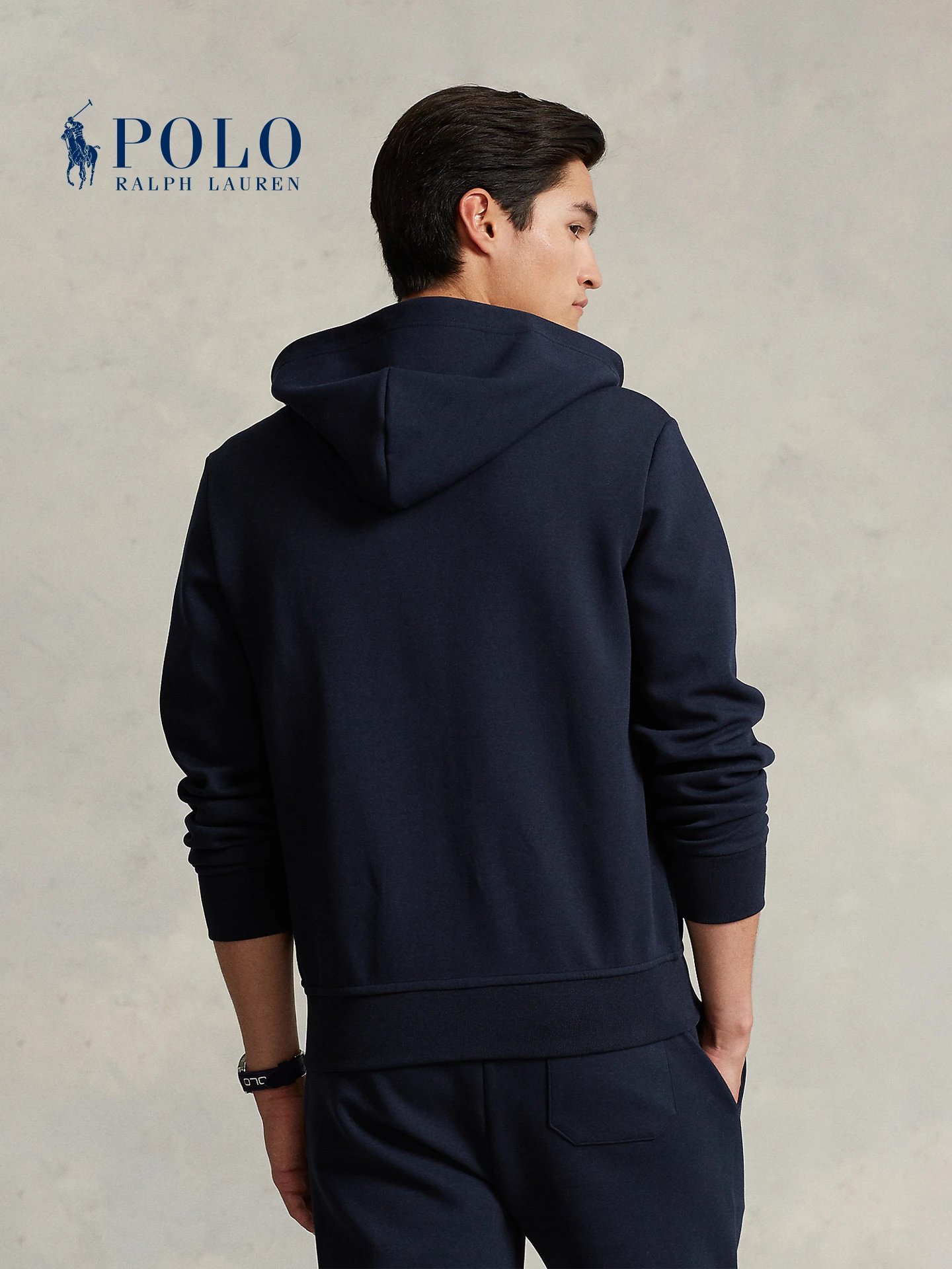 Ralph Lauren Men's Double-Sided Knit Full-Zip Hoodie photo 4
