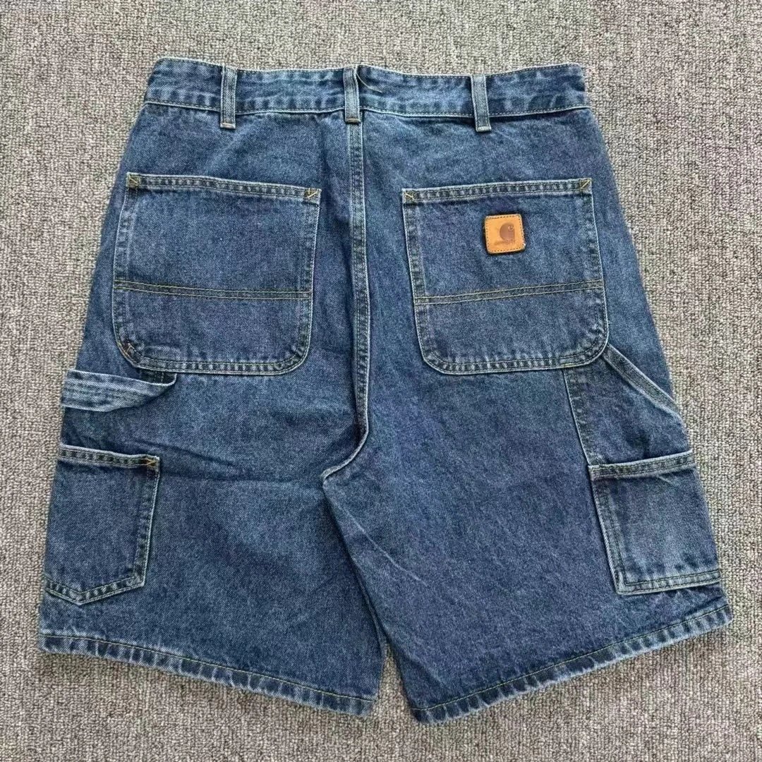 Washed Denim Cargo Shorts photo 5