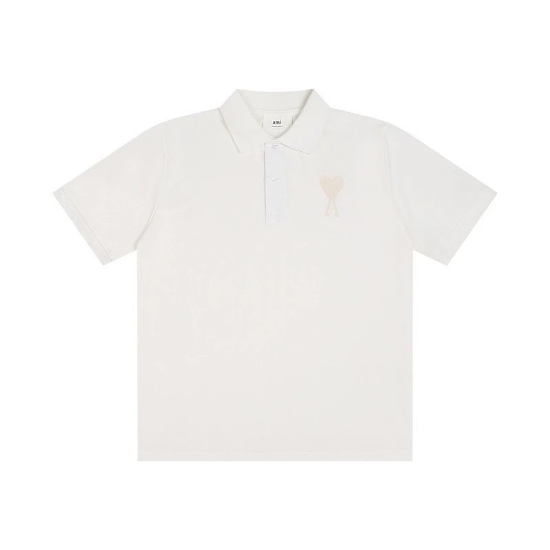 Heart-Embroidered Loose Casual Short-Sleeved Shirt photo 3