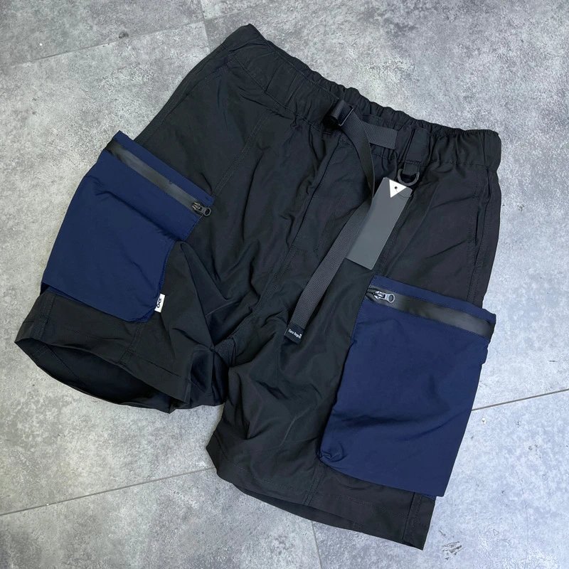 Casual Loose Functional Color-Blocked Five-Quarter Pants photo 2