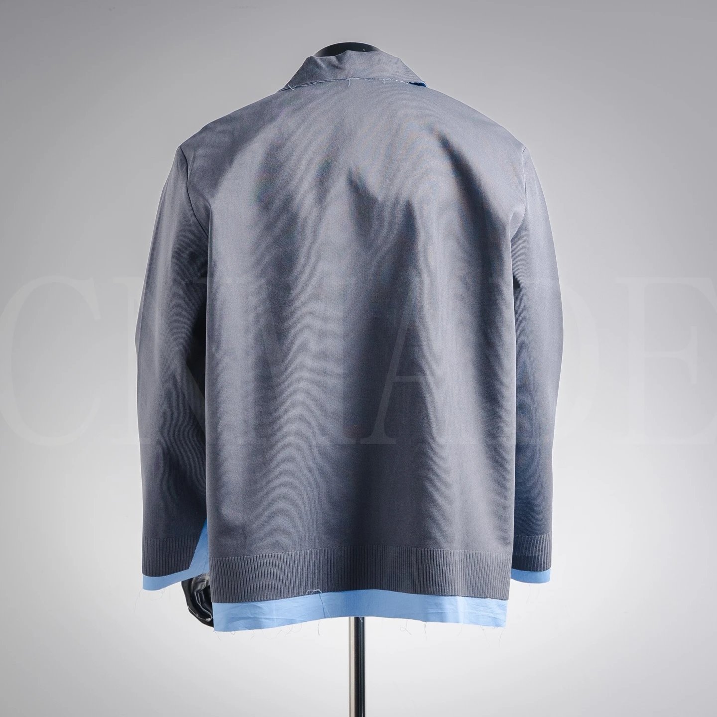 Miu2 25Fw 假两层翻领针织开衫 4