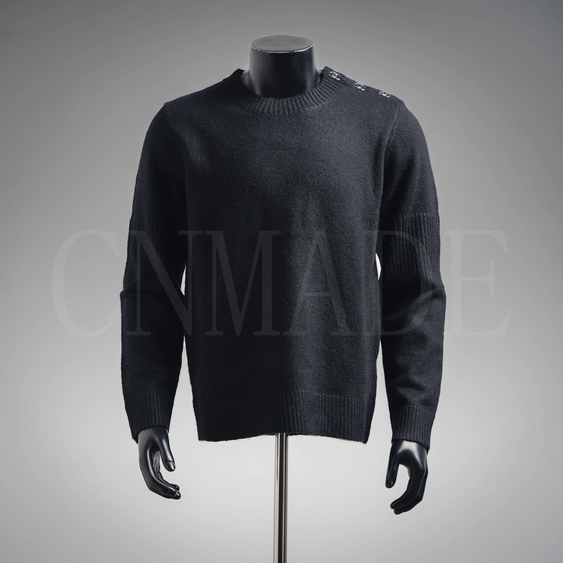 香牌 小香肩扣长袖毛衣 1