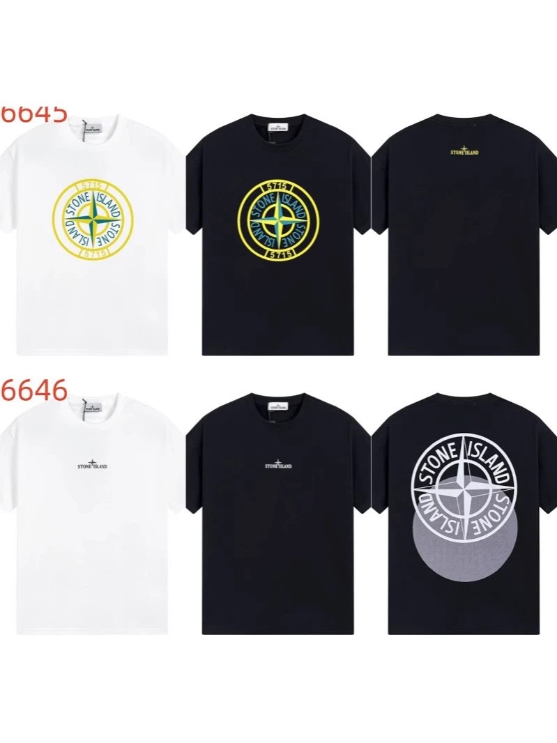 Stone Island White and Black T