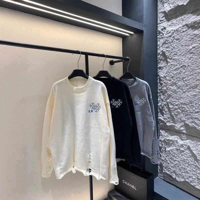 Chanel Distressed Crewneck Swe