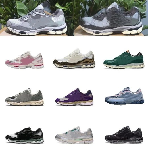 Running Shoes in Various Colors and Styles