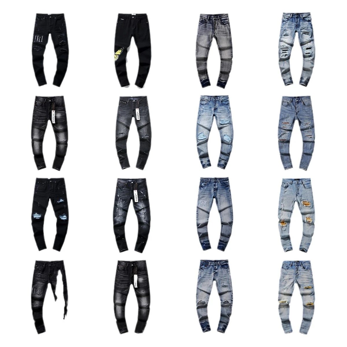 Distressed Slim Fit Jeans