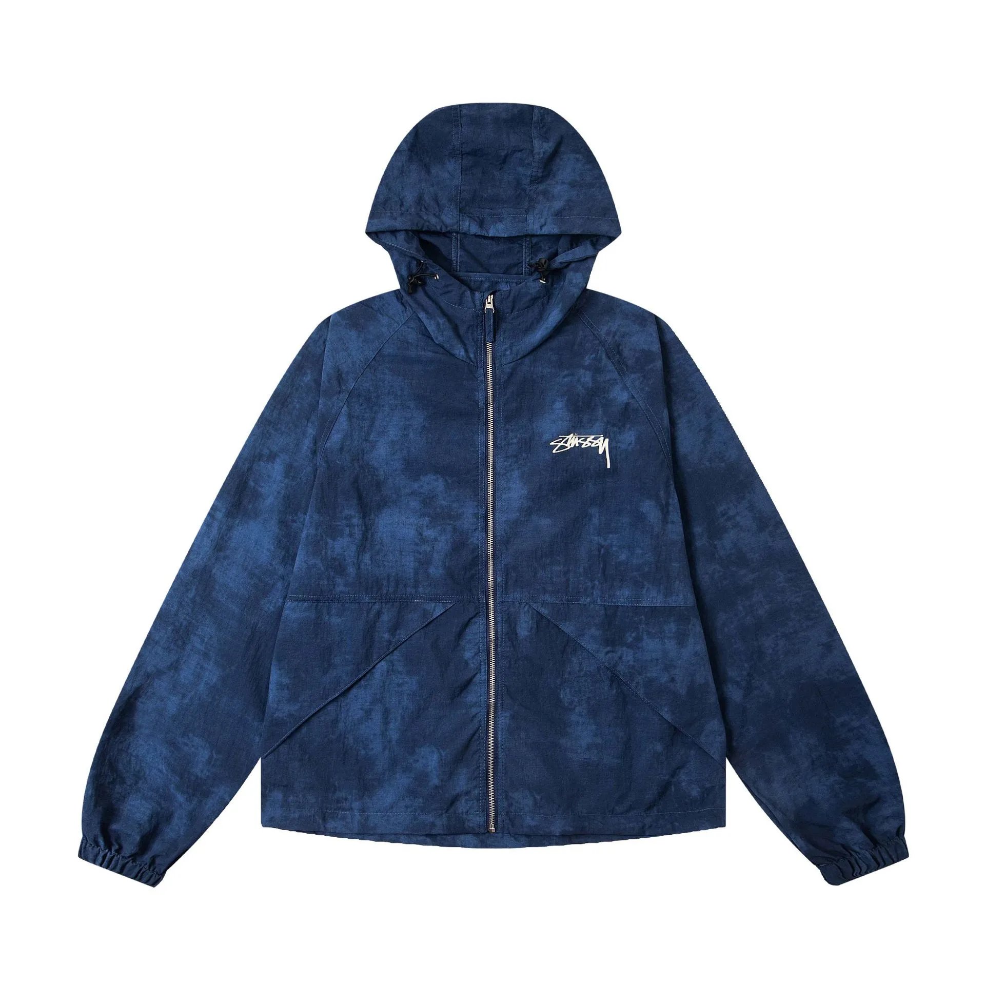 Stussy Blue Hooded Windbreaker