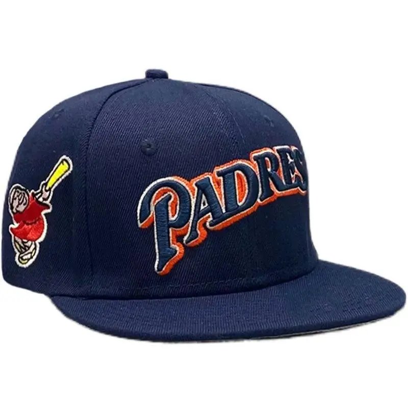 San Diego Padres Navy Blue Embroidered Snapback Cap