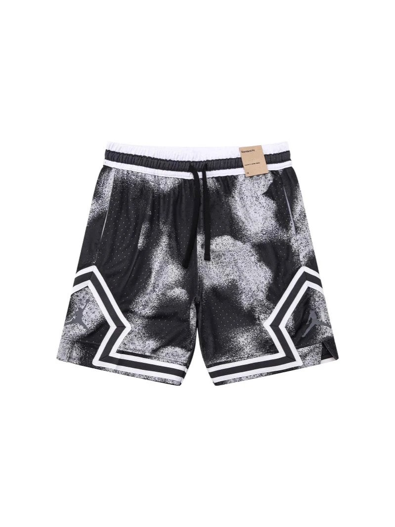 Jordan Jumpman Blue Turquoise Lightning Pattern Basketball Shorts