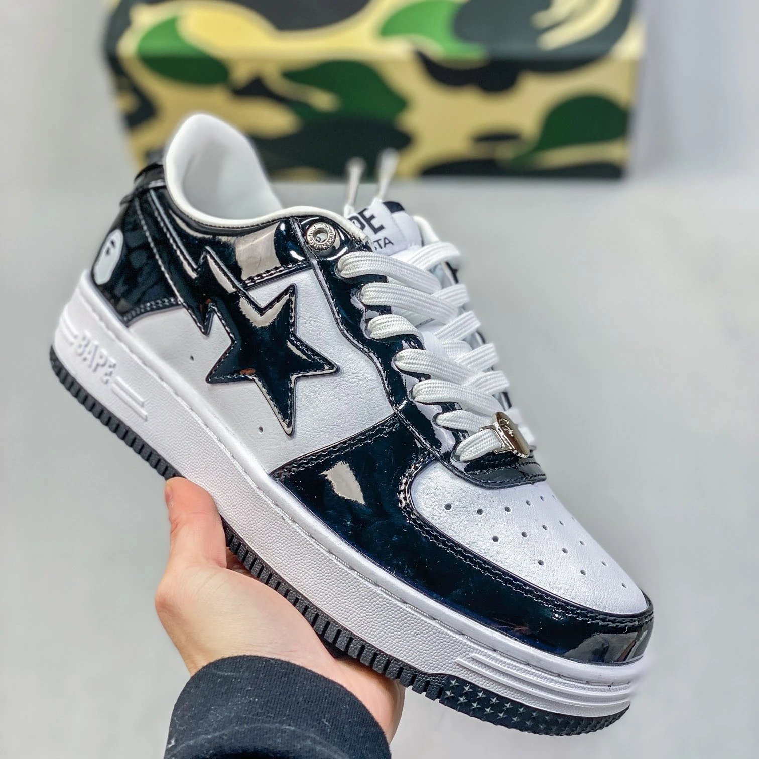 BAPE STA Glossy Casual Sneakers
