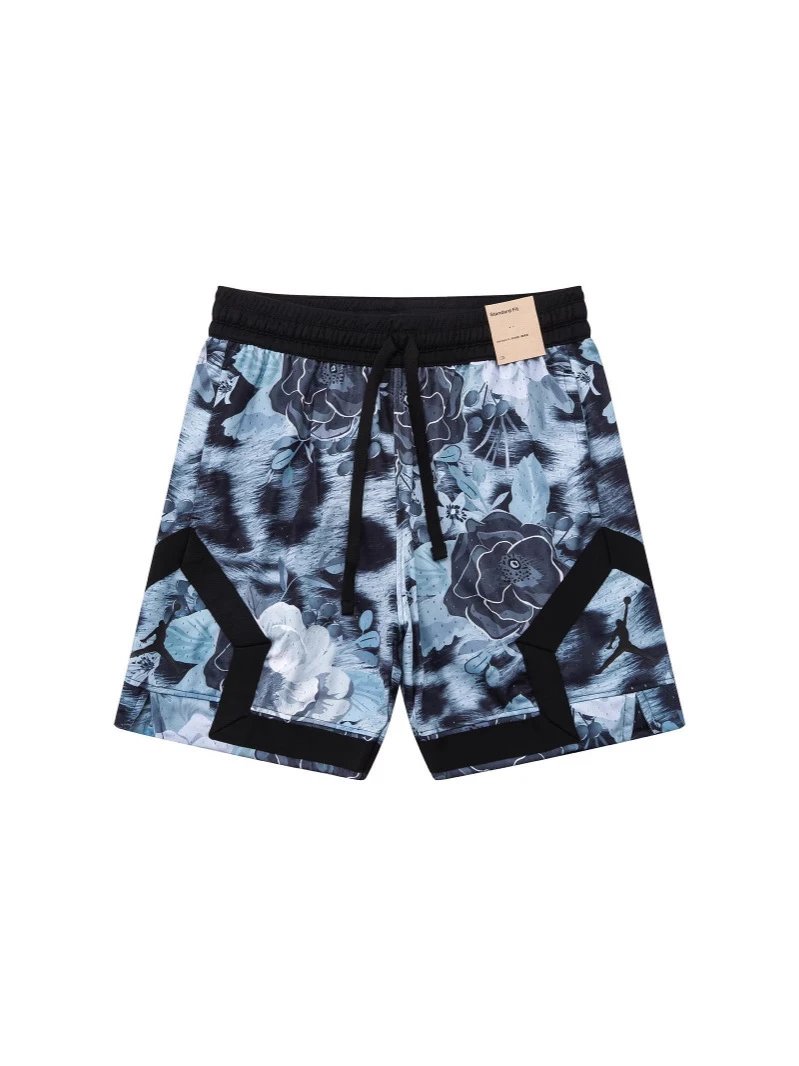 Jordan Jumpman Blue Turquoise Lightning Pattern Basketball Shorts