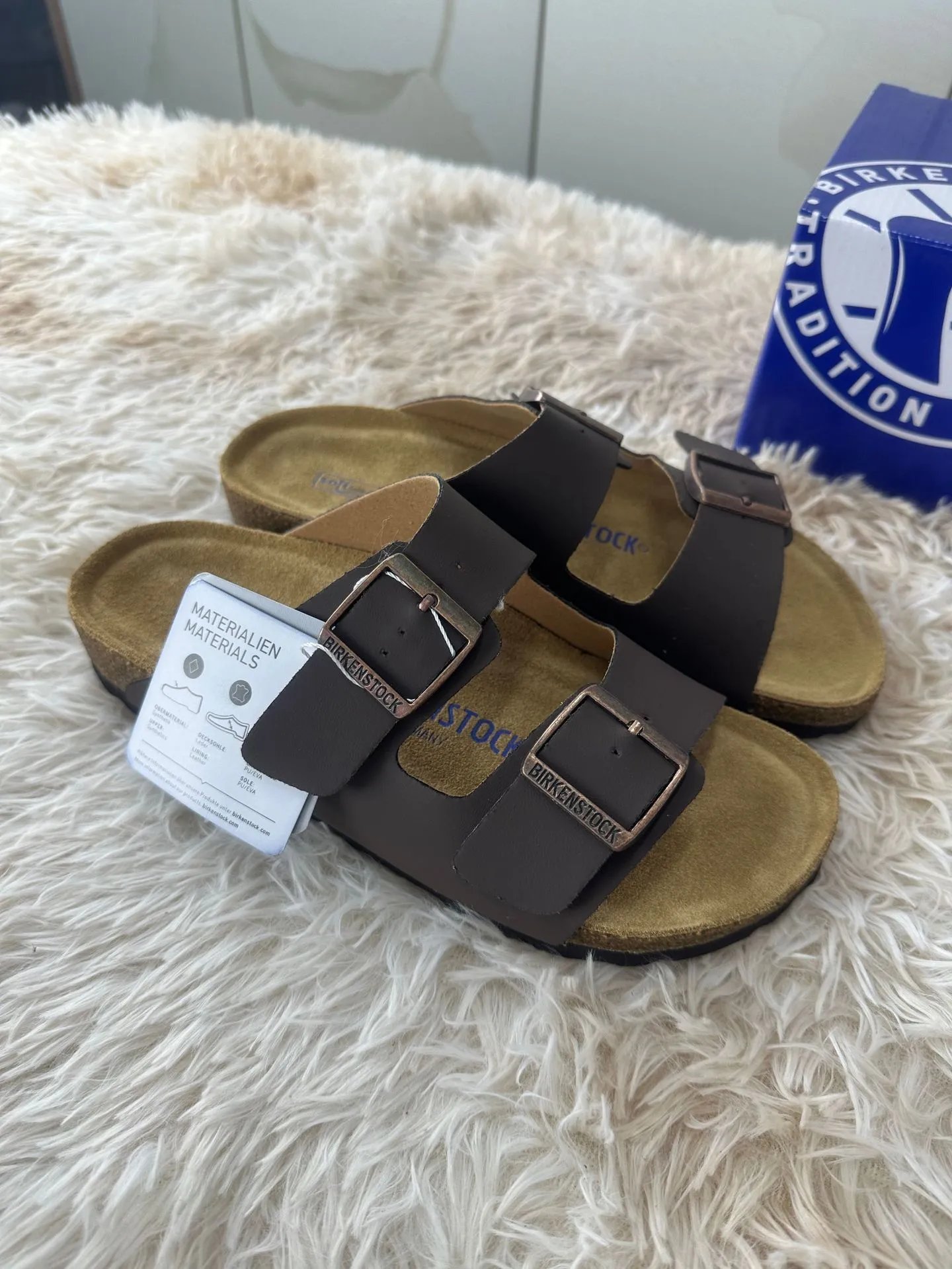 Birkenstock Arizona Black Suede Double Strap Sandals