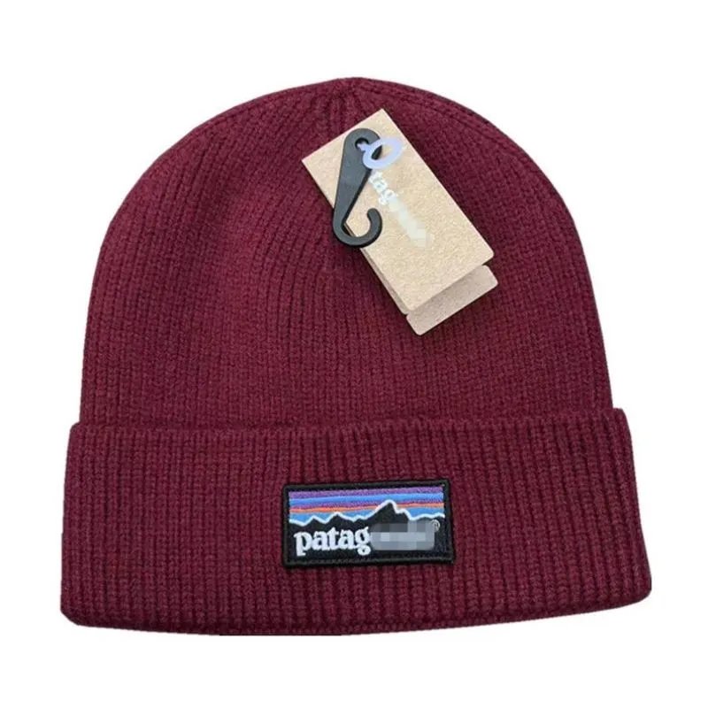 Patagonia Fisherman Beanie Burgundy Classic Knit