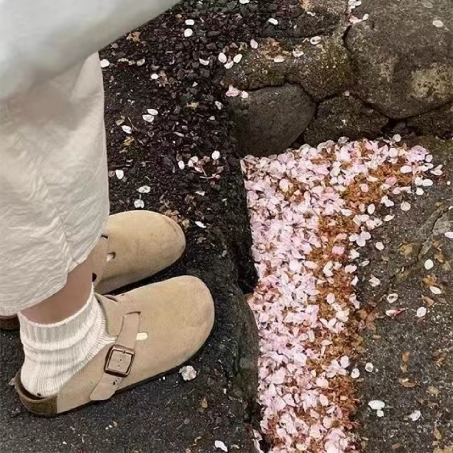 Birkenstock Boston Tan Suede Clog Sandals
