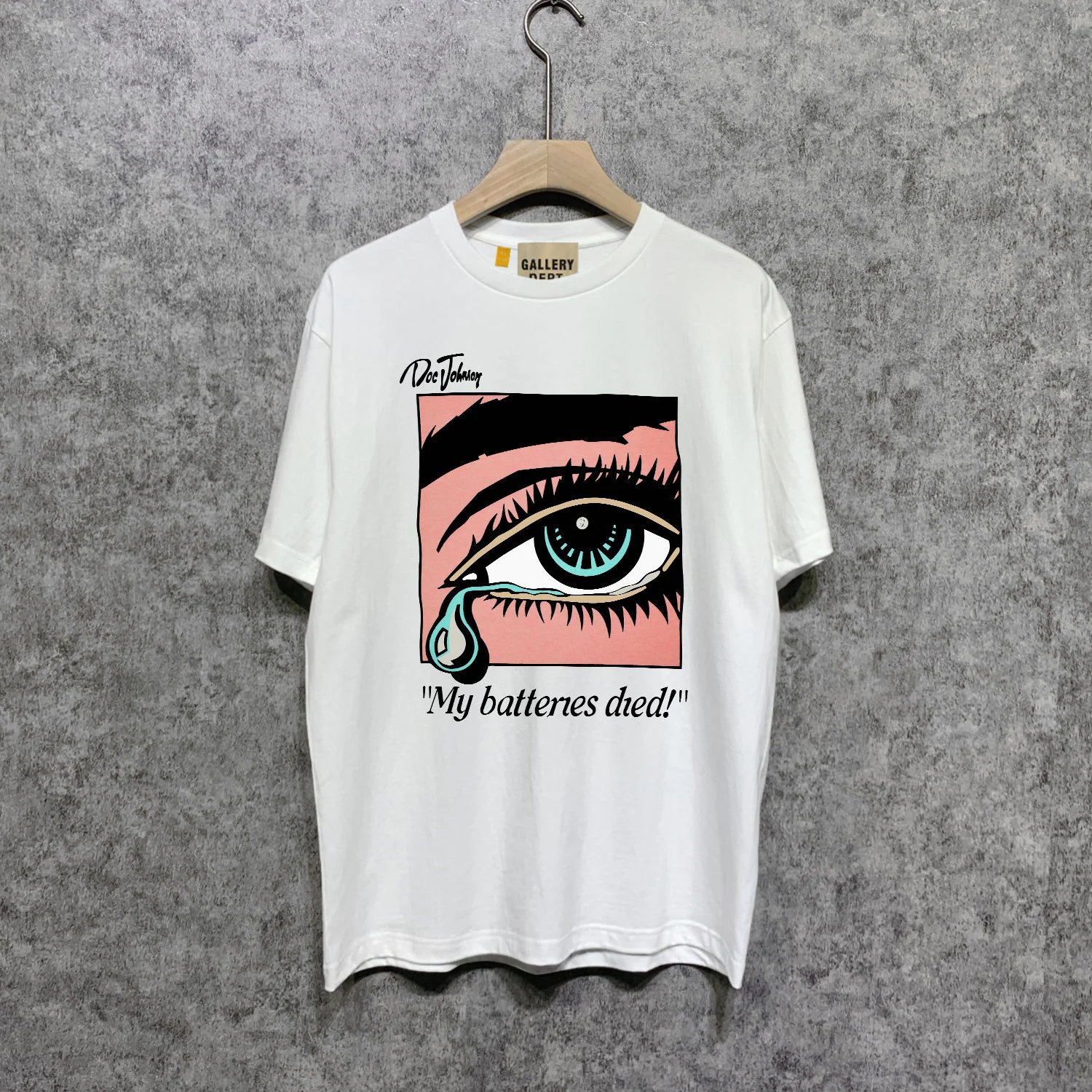 Gallery Dept My Batteries Died Cream Graphic Tee