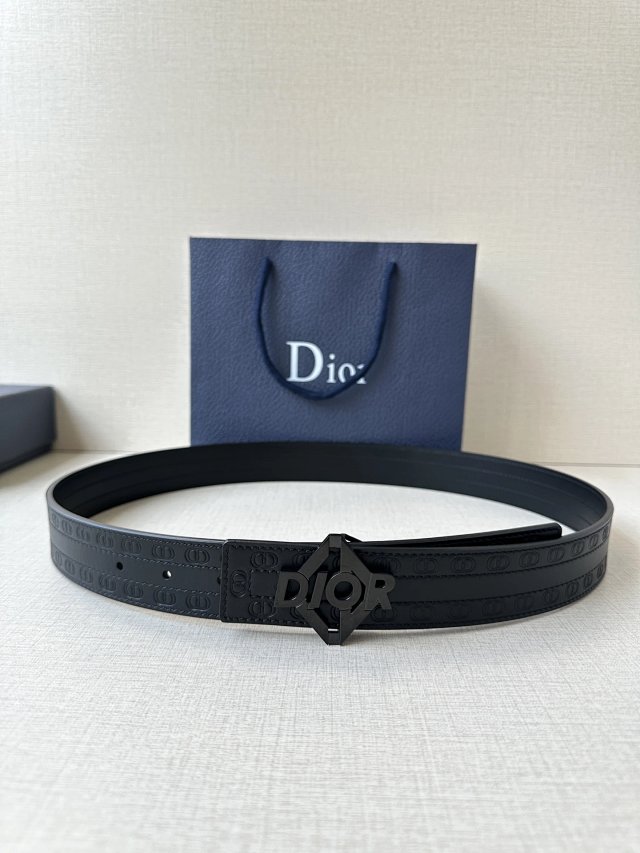 Dior Dior Black Leather Logo Belt for Men Women - Buy on Kakobuysheetfind