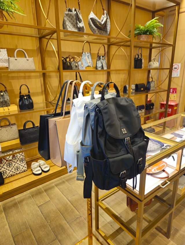 Tory Burch Tory Burch Black Nylon Leather Accent Travel Backpack - Buy on Kakobuysheetfind