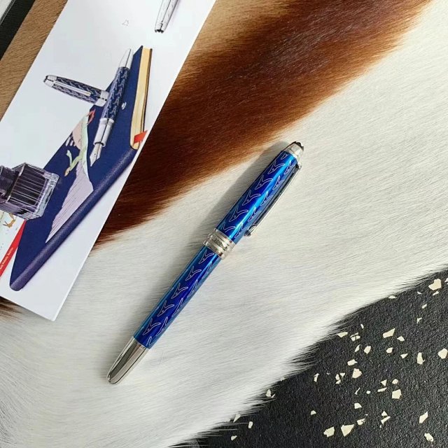 Mont Blanc Montblanc Blue Limited Edition Metal Chrome Wave Pen - Buy on Kakobuysheetfind