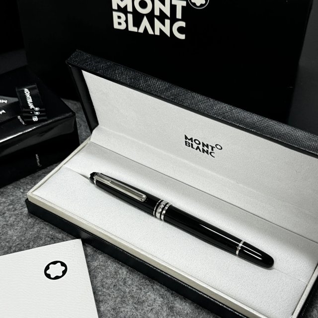 Mont Blanc Montblanc Black Resin Platinum Fountain Pen - Buy on Kakobuysheetfind