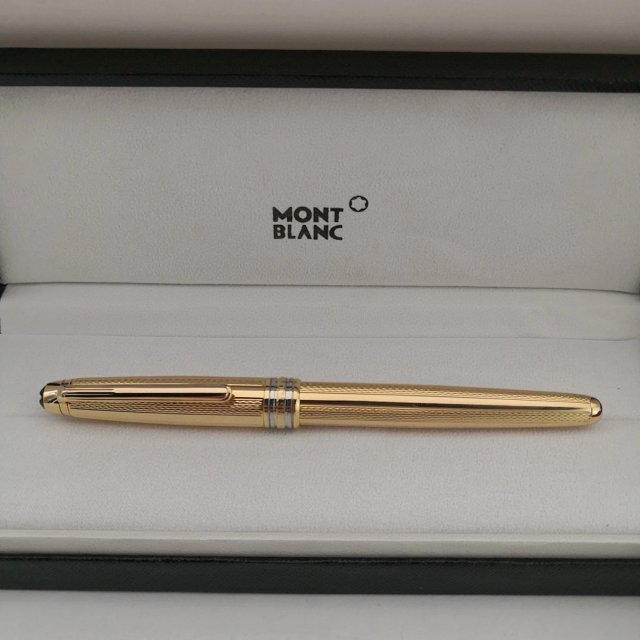Mont Blanc Montblanc Meisterstück Gold Checkered Luxury Pen - Buy on Kakobuysheetfind
