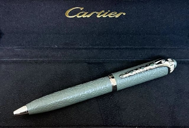 Cartier Cartier Grey Green Luxury Metal Engraved Pen - Buy on Kakobuysheetfind