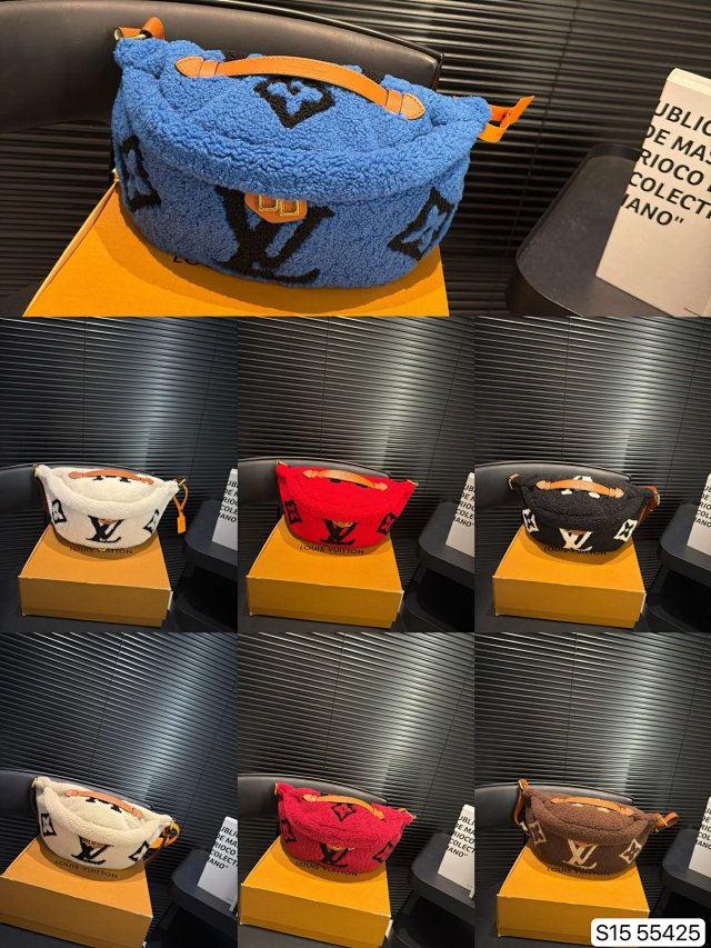 Louis Vuitton Louis Vuitton Twist Blue Shearling Waist Bag - Buy on Kakobuysheetfind