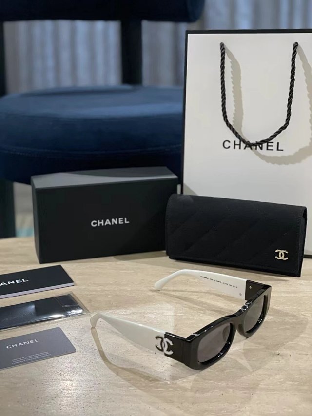 Chanel Chanel Black White Square Sunglasses Retro Unisex UV Protection - Buy on Kakobuysheetfind