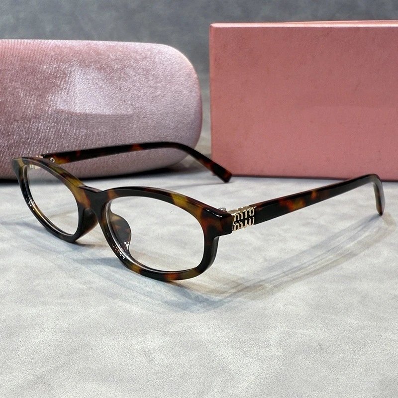 Miu Miu Round Black Oversized Sunglasses