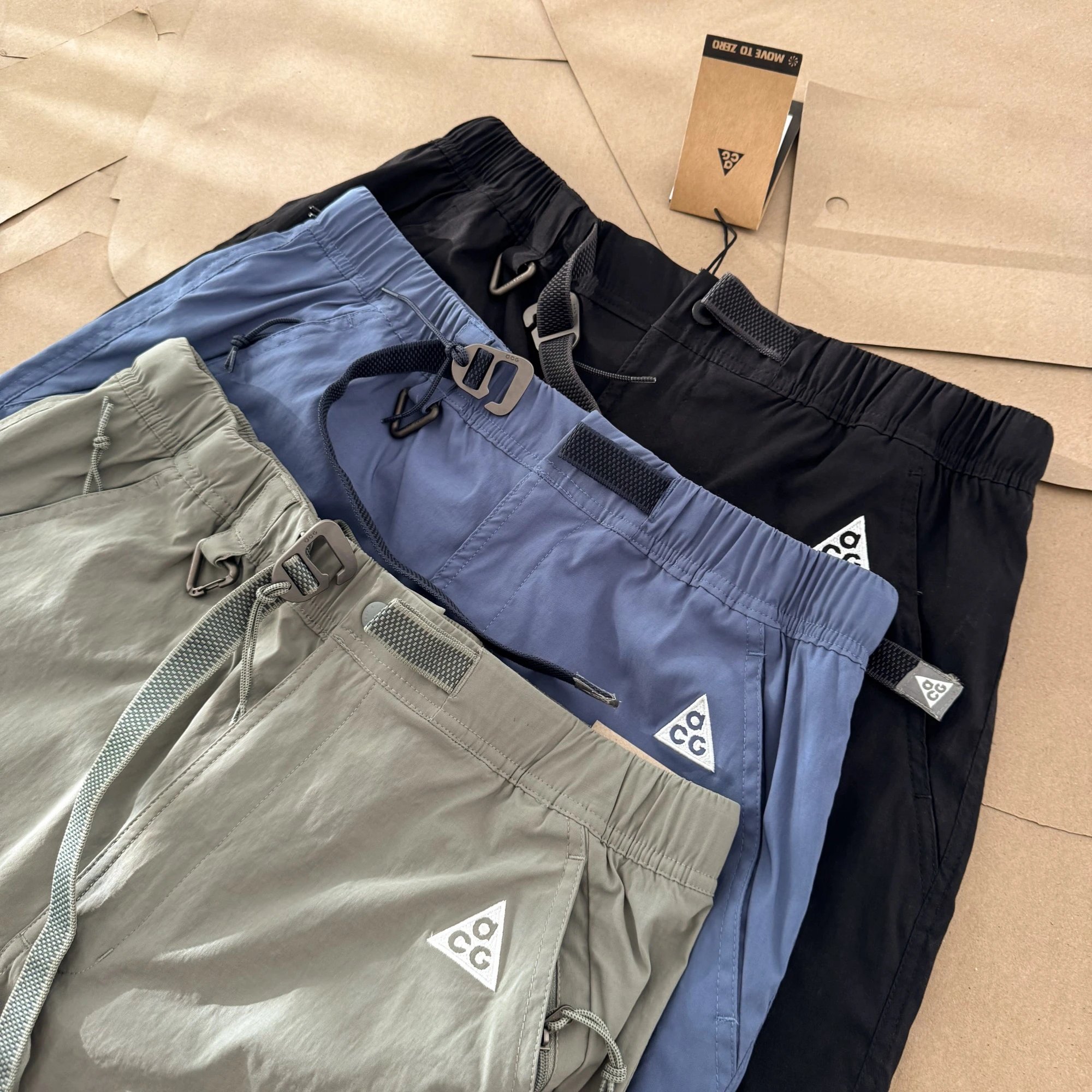 Nike ACG Trail Short Olive Blue Black Outdoor Shorts