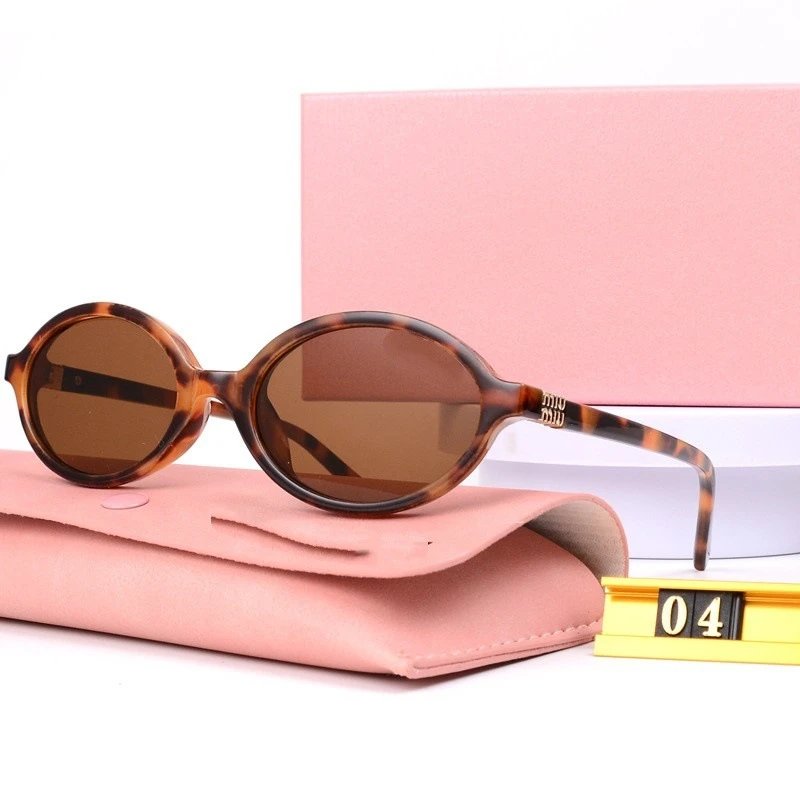Miu Miu Round Black Oversized Sunglasses