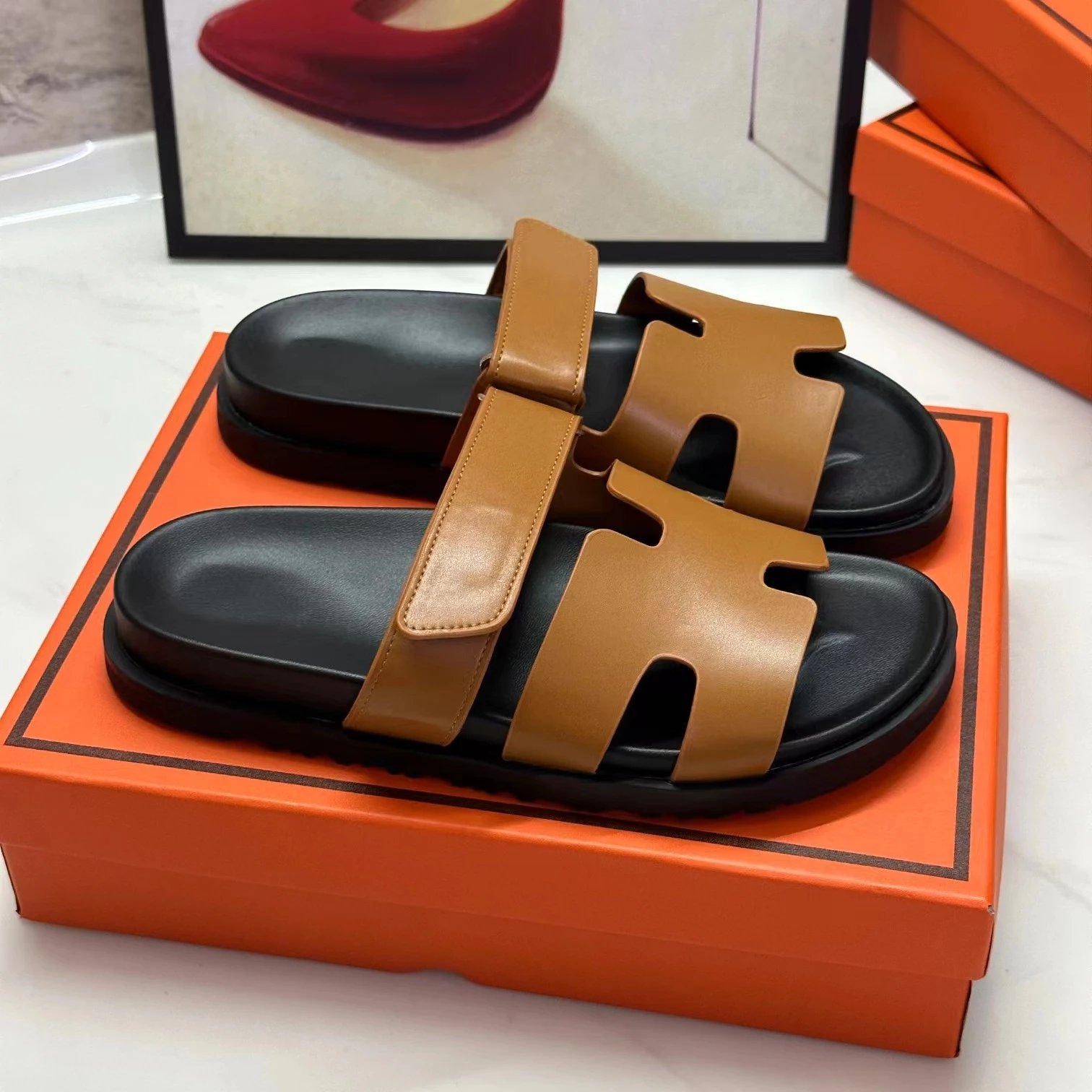 Hermès Brown Sandals