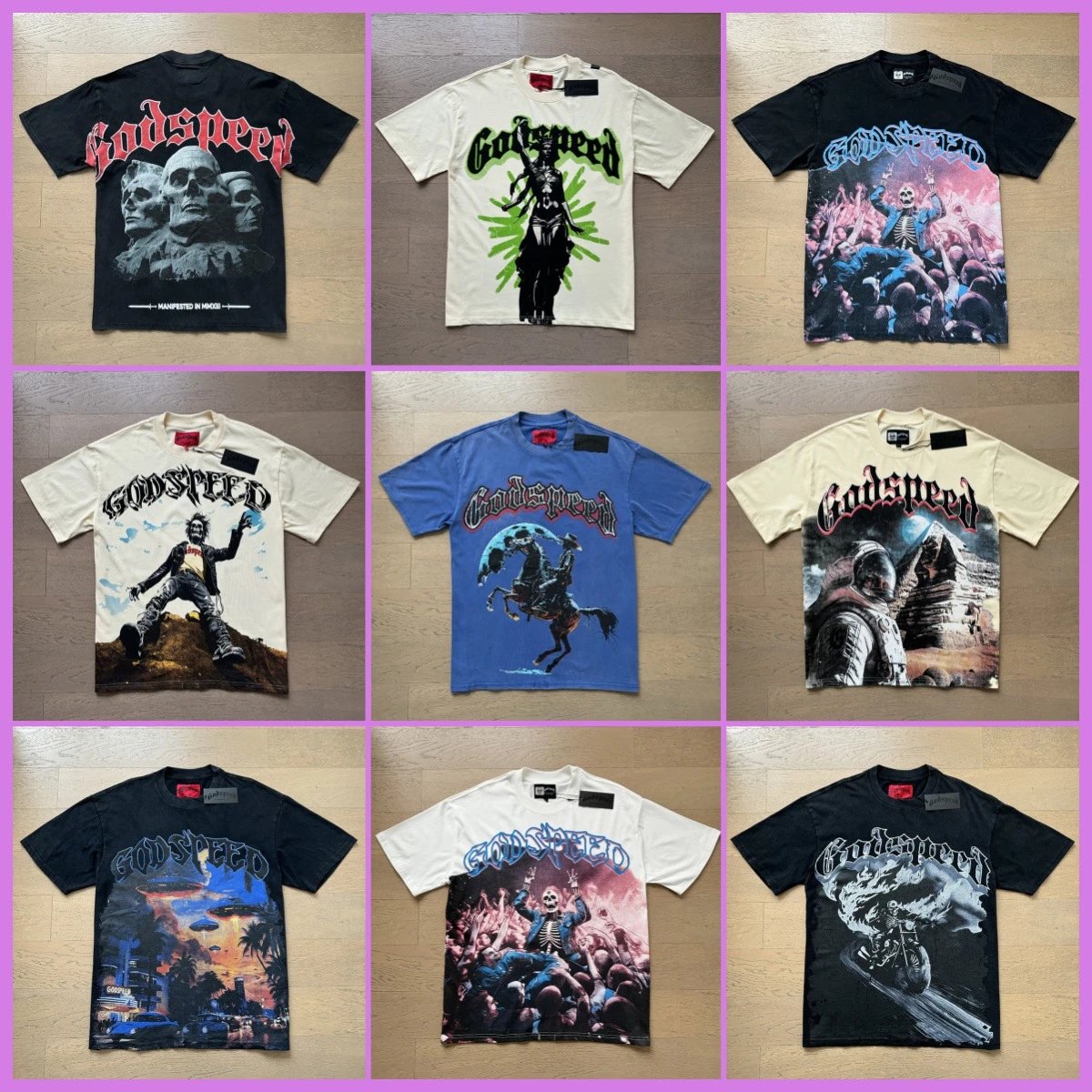 Godspeed Men's Casual Graphic T-Shirt