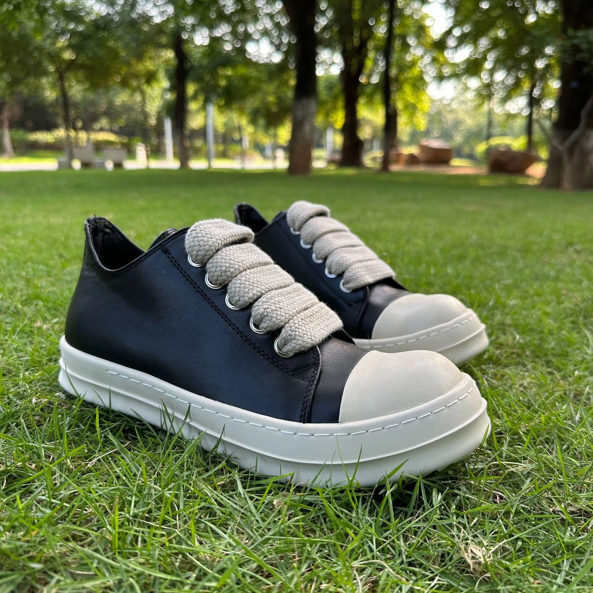 Men's Premium Low-Top Leather Sneakers