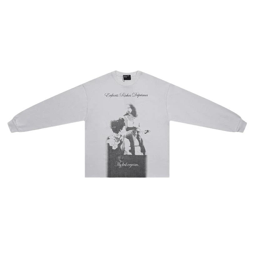 Enfants Riches Déprimés Black And Grey Graphic Print Long Sleeve T-Shirt