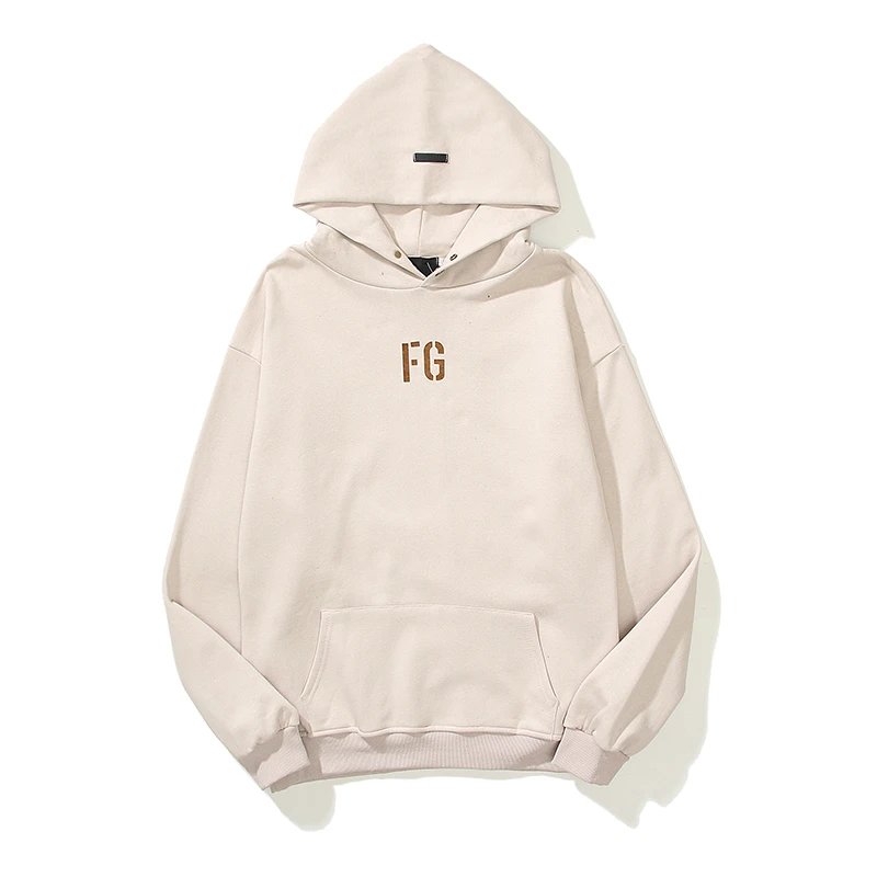 Fear Of God FG Beige Oversized Hoodie