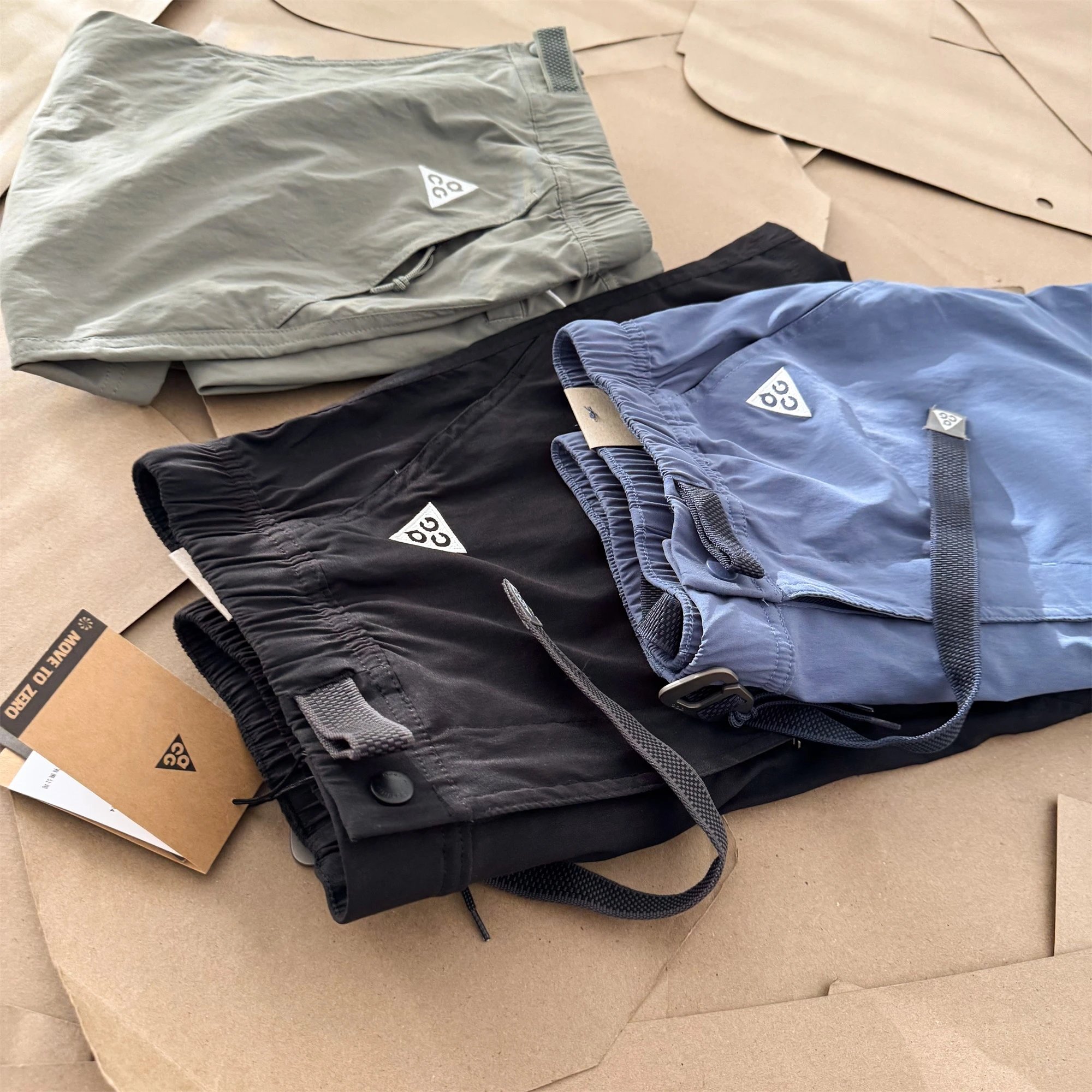Nike ACG Trail Short Olive Blue Black Outdoor Shorts