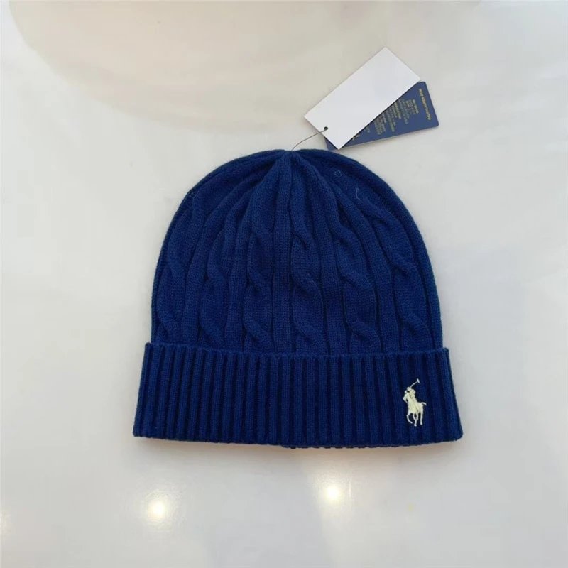 Polo Ralph Lauren Navy Blue Cable Knit Beanie