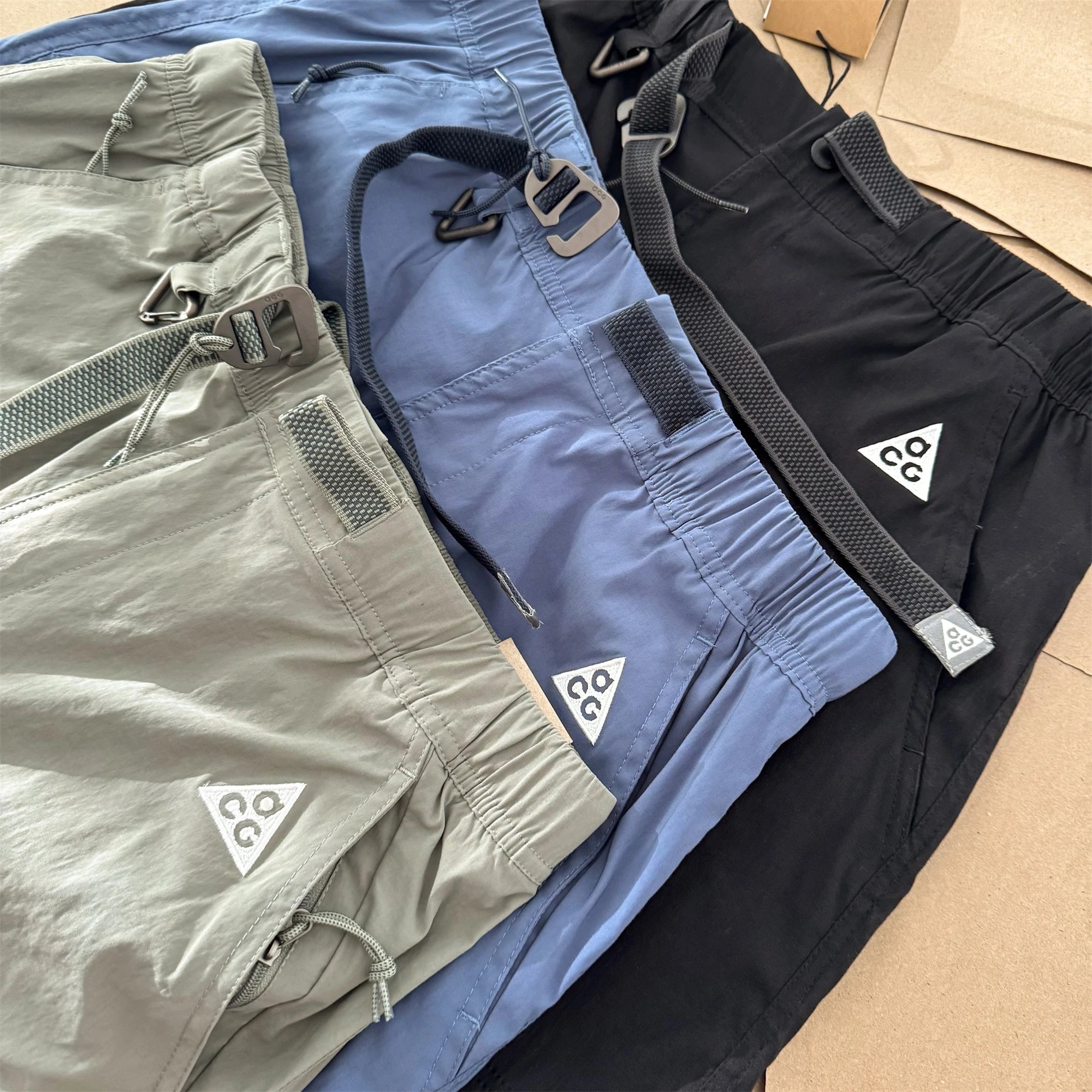 Nike ACG Trail Short Olive Blue Black Outdoor Shorts