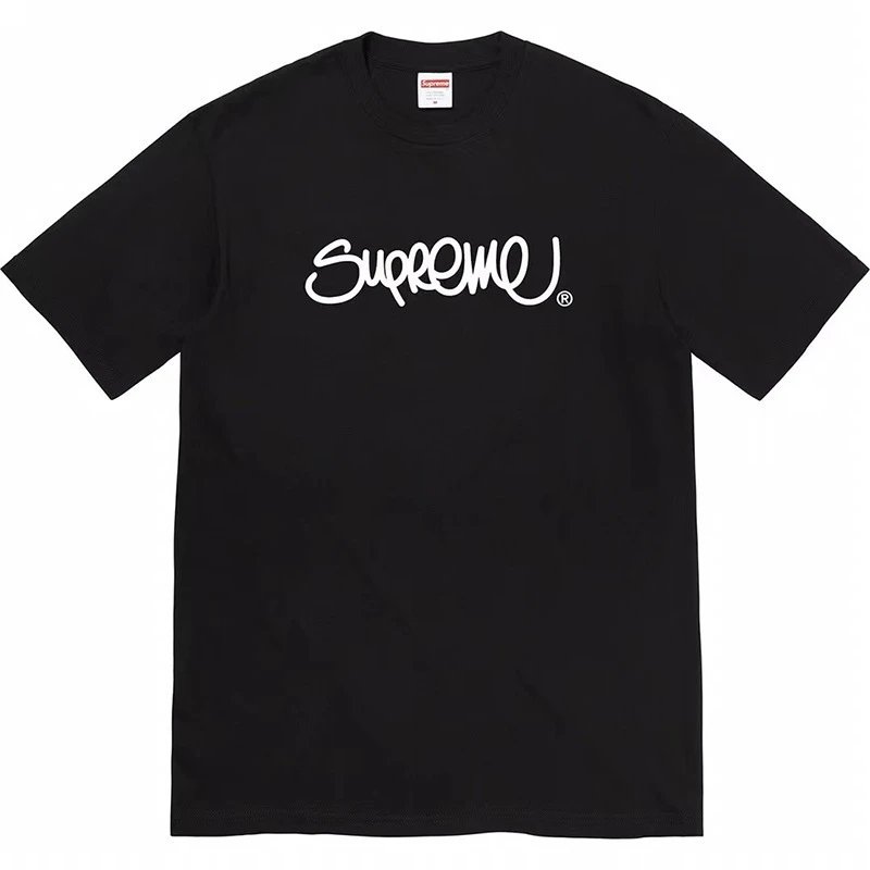 Supreme Cross Logo Black Graphic T-Shirt