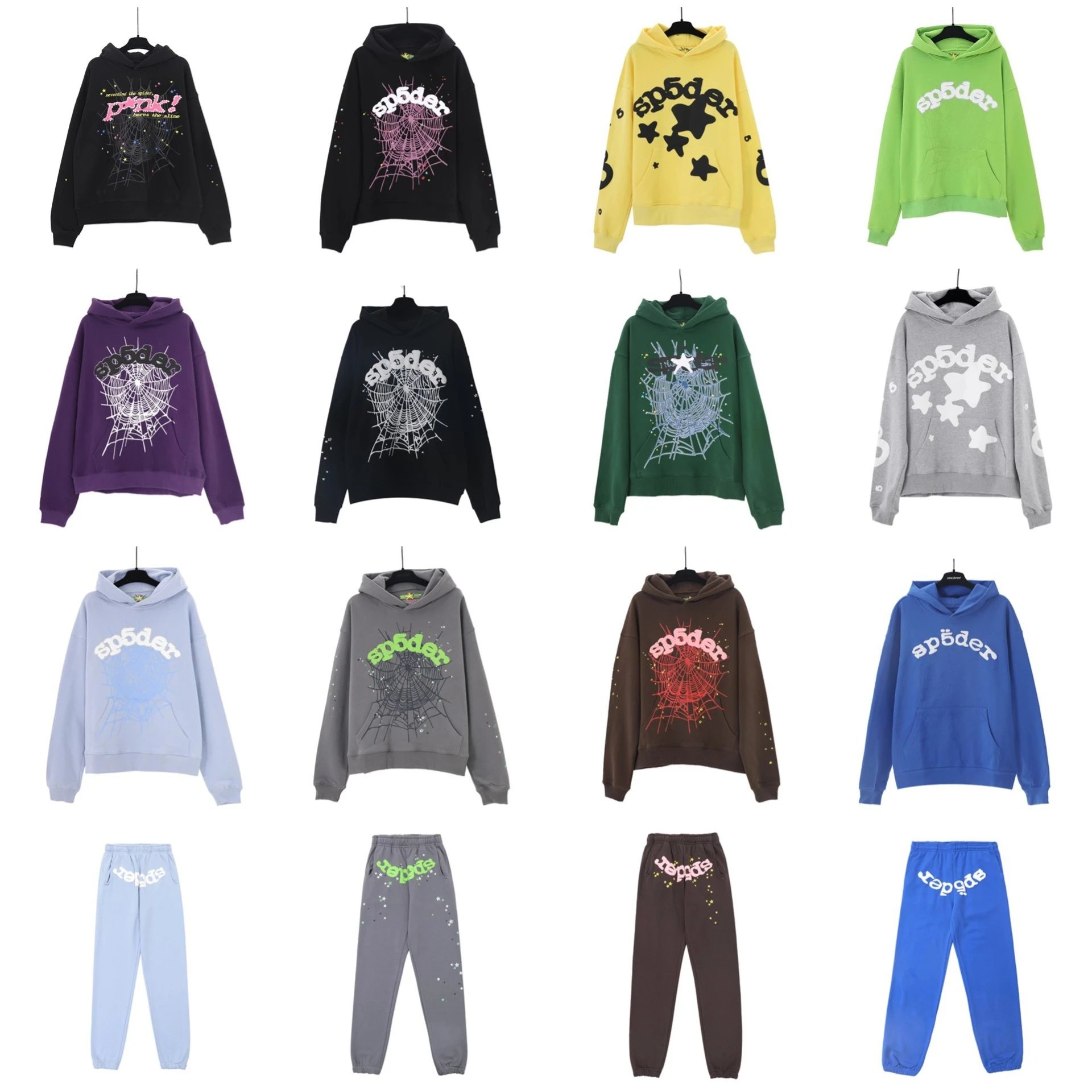 Sp5der Spiderweb Graphic Hooded Sweatshirt