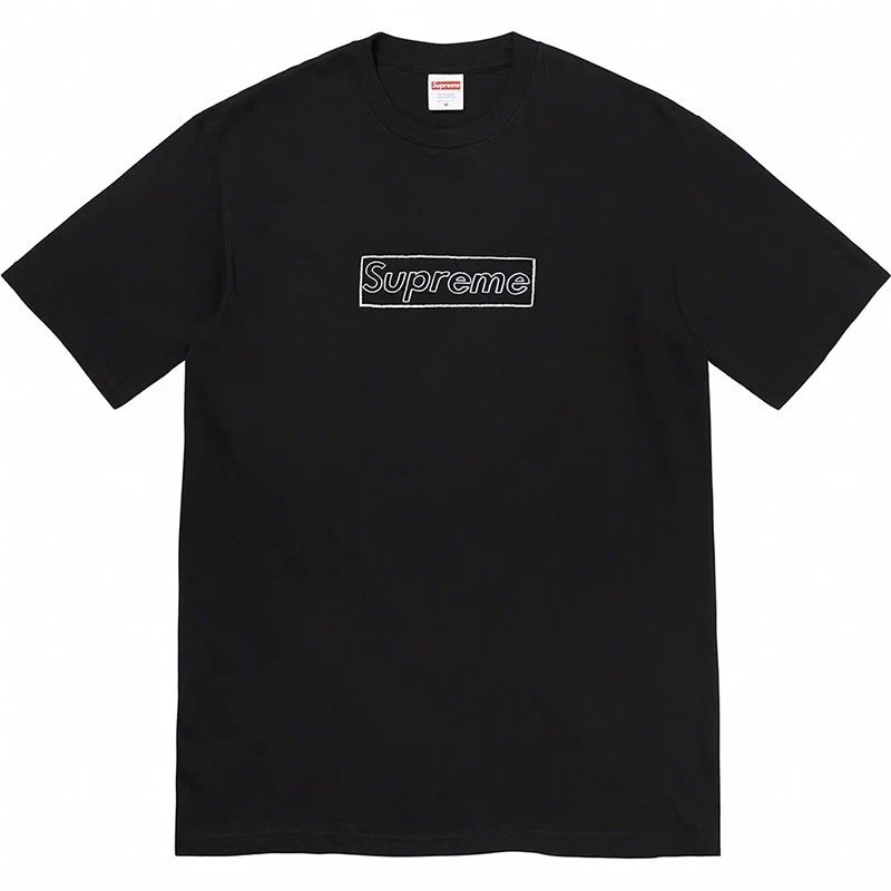 Supreme Cross Logo Black Graphic T-Shirt