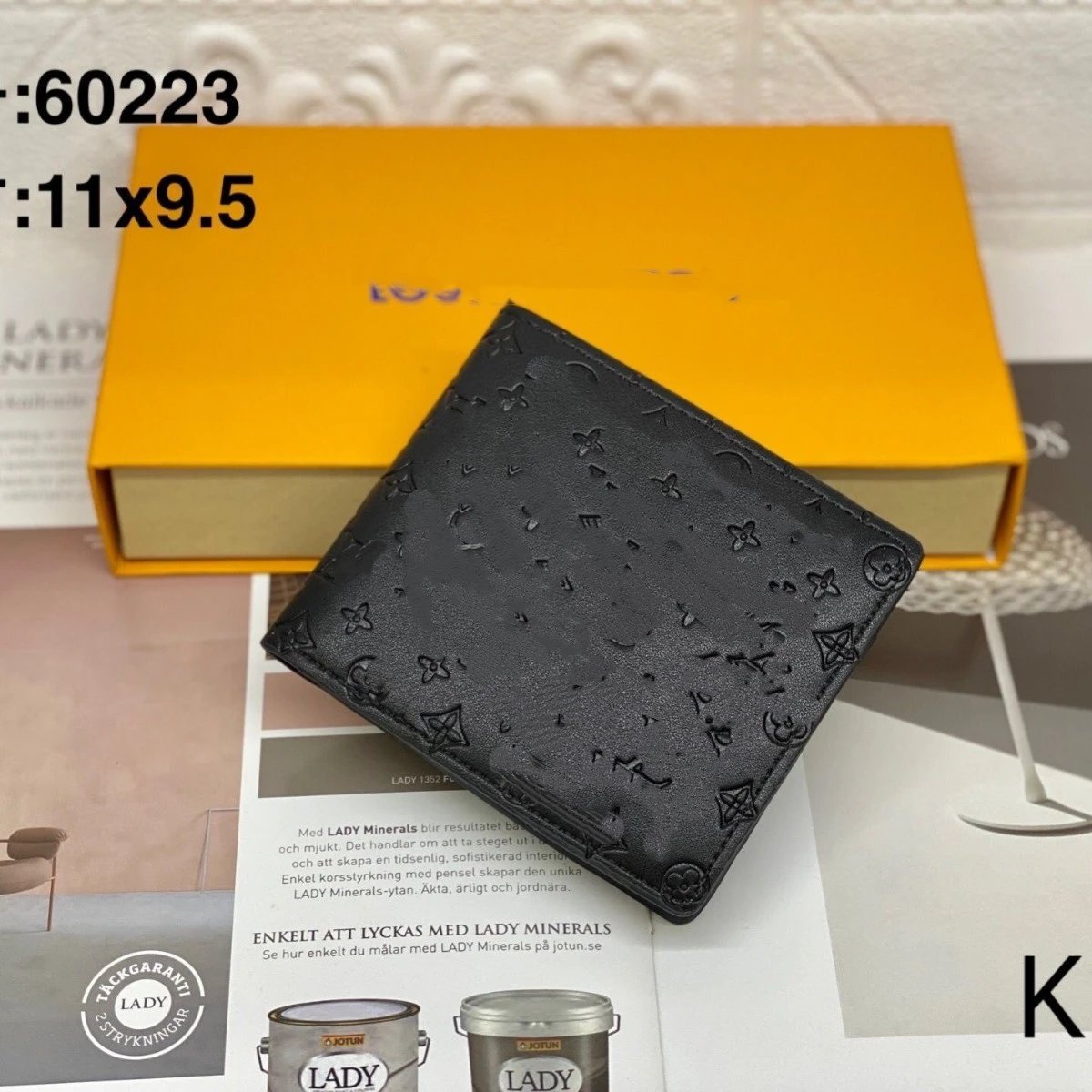 Louis Vuitton Multiple Black Monogram Leather Wallet