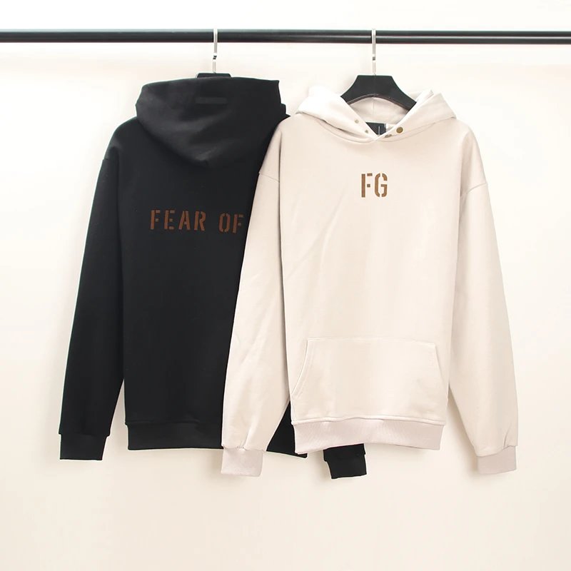 Fear Of God FG Beige Oversized Hoodie