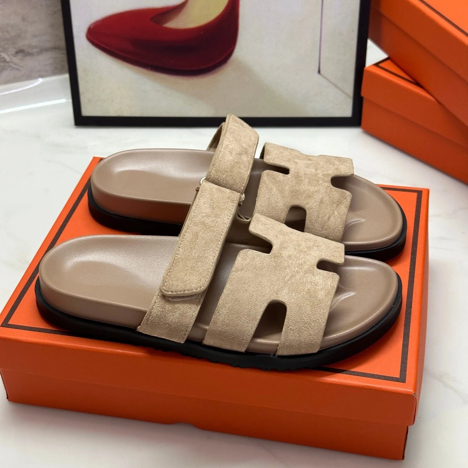 Hermès Beige Sandals