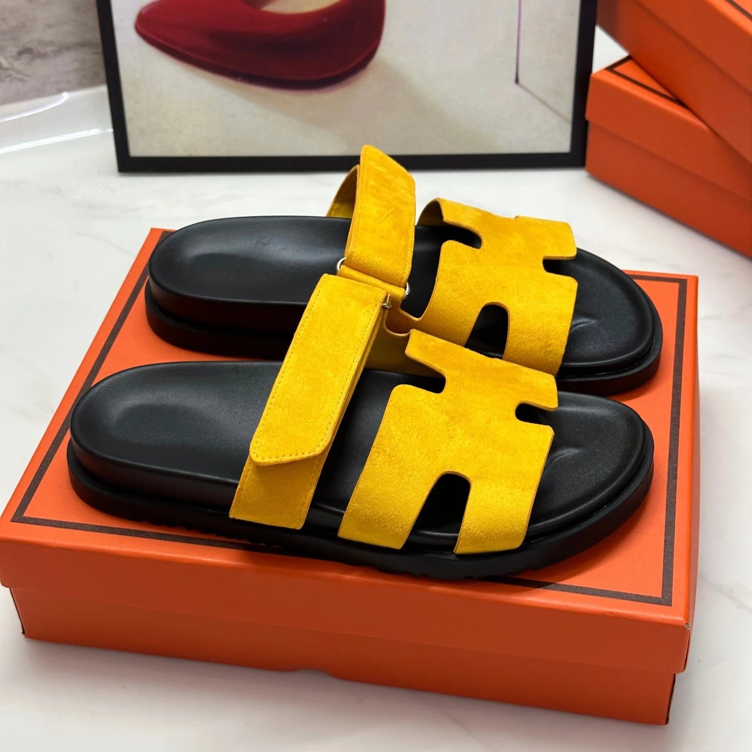 Hermès Yellow Sandal