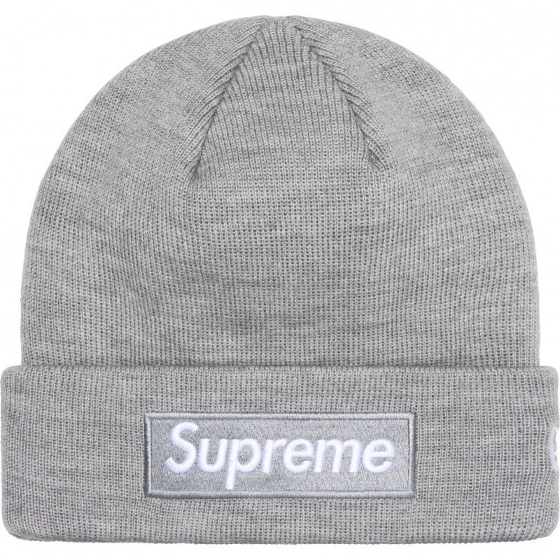 Supreme New Era Navy Box Logo Beanie